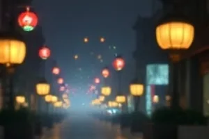 清晨薄雾里的老式放映厅，幕布刚亮起，前排几把座椅空着