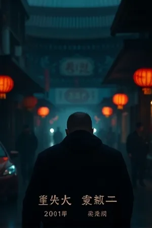 深夜公寓走廊，感应灯下一只快递纸箱和半开的电梯门